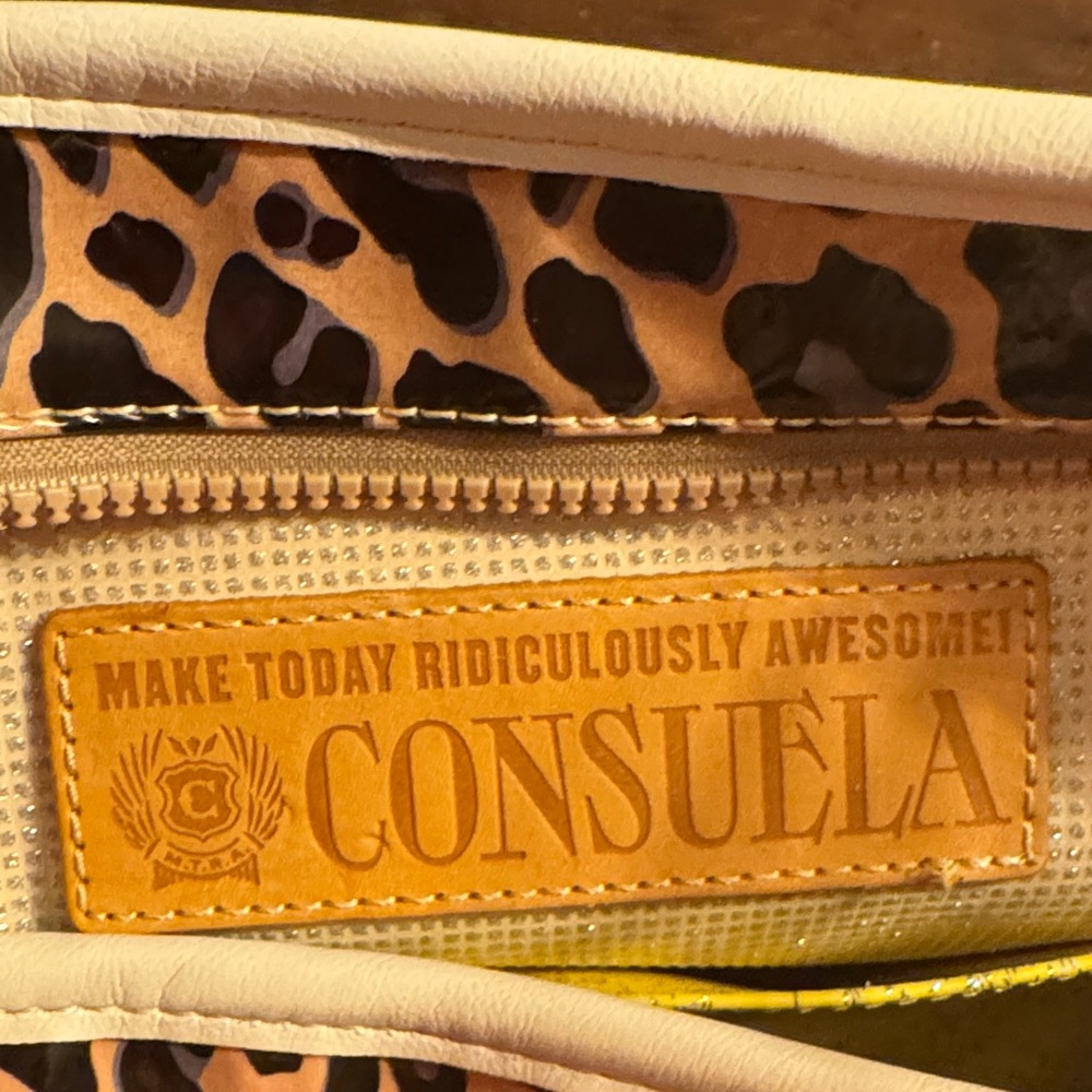 Consuela Zipper Tote Bag with Multicolor Straps - Picture 2 of 4